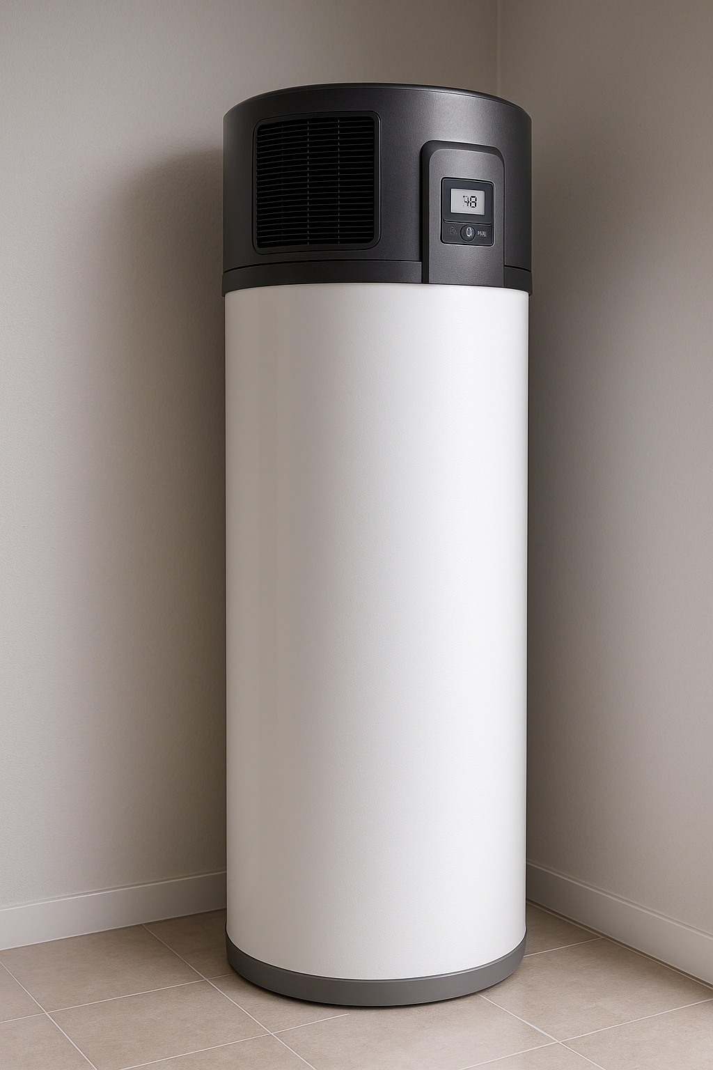 Chauffe-eau thermodynamique moderne installé dans une maison en Pévèle, Lille, Valenciennes